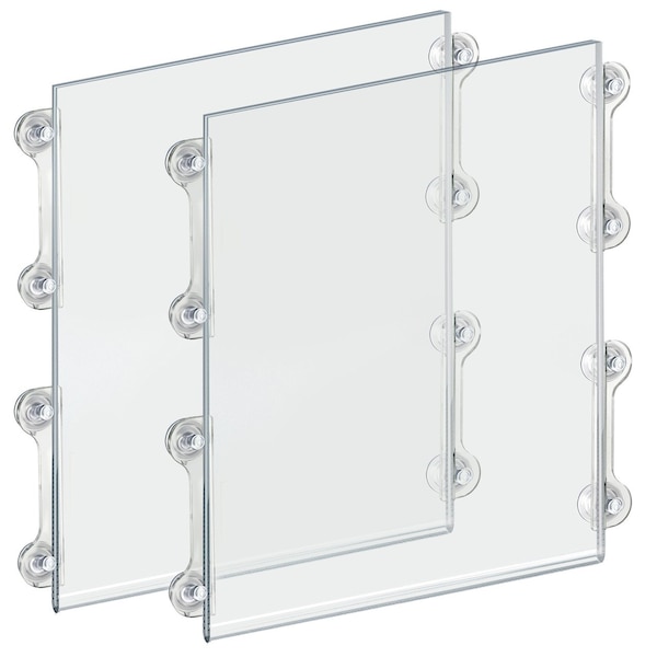 Azar Displays 17"W x 22"H Sign Frame W/ suction cups, PK2 106628 - main